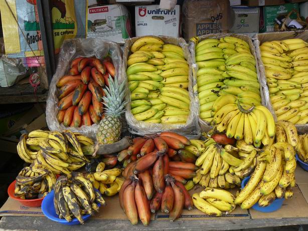 Plátanos del mercado de Otavalo