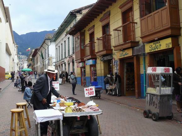 Calle del centro de Bogotá