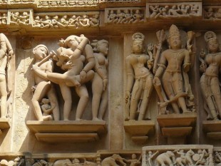 Detalle de las esculturas de Khajuraho